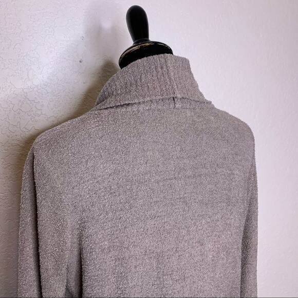 Barefoot Dream Cozy Chic Lite knit gray open front cardigan size Small - Picture 8 of 15